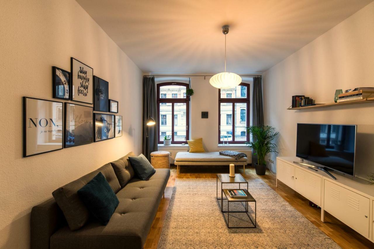 Apartment Waldstrassenviertel Leipzig Exteriör bild